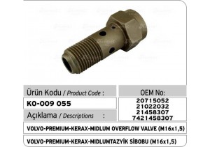 20715052 Volvo Renault Premium Kerax Midlum Tazyik Sibobu 21022032 21458307 7421458307